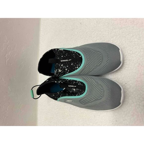 Speedo Gray Water Shoes Slip On Aqua Skimmer Unisex Swimming Beach Size‎ Medium - Picture 1 of 4